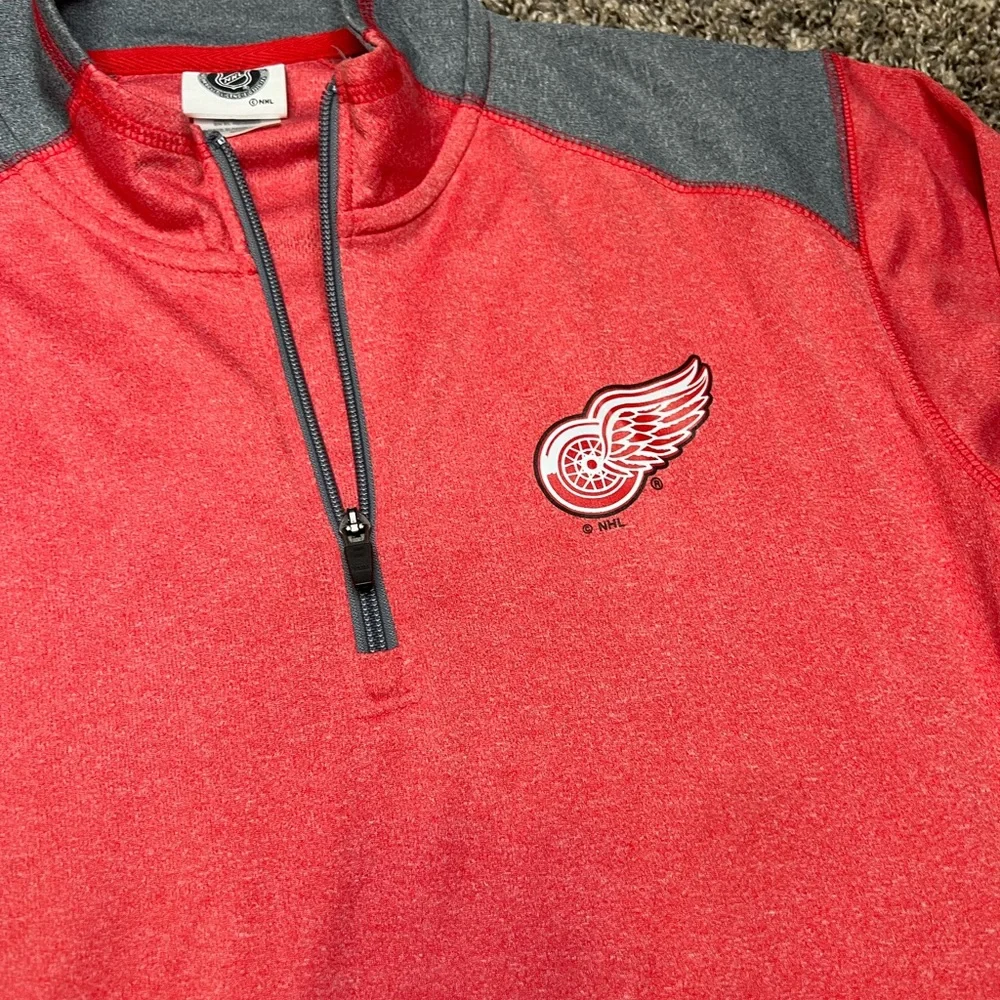 Red wings quarterzip pullover - Picture 4 of 4